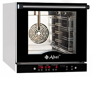 Конвекционная печь Abat КПП-4-1/2П 3.5 кВт 220В 4 уровня GN 1/2 из нержавеющей стали, 520×765×514 мм