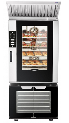 Конвекционная печь Abat КЭП-10П-01 15.85 кВт 380В 10 уровней 600х400 из нержавеющей стали AISI 304, 865×960×1170 мм