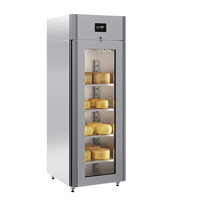 Шкаф холодильный Polair CS107 Cheese 700 л 220 В из нержавеющей стали AISI 304, 697×1005×1960 мм