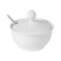 Соусник Cameo Imperial White 120 мл с крышкой и ложкой 210-35 из упрочнённого фарфора