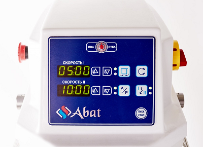 Тестомес спиральный Abat ТМС-100НН-2П (серия CHEF) 100 л 400В из нержавеющей стали AISI 304, 750×1075×1280 мм