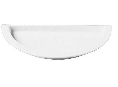 Гастроемкость Cameo Dynasty 610-FP202 полукруглая 36х18х7 см фарфор
