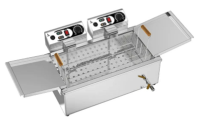 Чебуречница Airhot EC-38 6кВт 38л 220В из нержавеющей стали, 550×240×210 мм