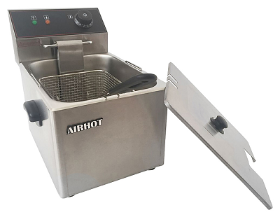 Фритюрница Airhot EF4 1 ванна 4 л 2 кВт 220В из нержавеющей стали, 234×140×142 мм