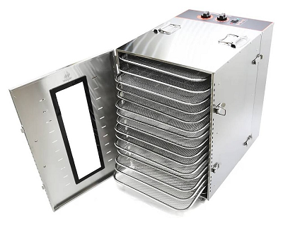 Дегидратор AIRHOT FD-16G 1.8 кВт 16 уровней 220В из нержавеющей стали AISI 304, 545×420×630 мм