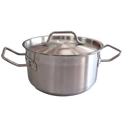 Кастрюля Indokor Professional ZX-HC-20003 3.3 л, 20х10.5 см, с крышкой из нержавеющей стали