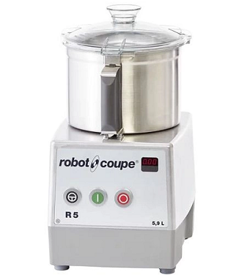 Куттер Robot Coupe R5-1V 24608 0.75 кВт 5.9 л 220В из нержавеющей стали, 280×365×510 мм