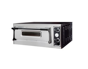 Печь для пиццы электрическая ITPIZZA MSL4 6кВт 380В из нержавеющей стали, 720×720×140 мм