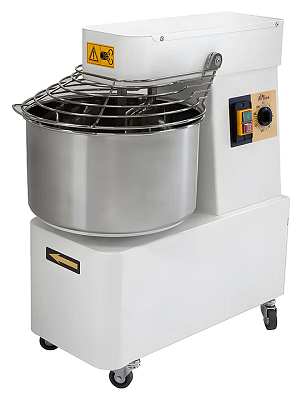Тестомес спиральный ITPIZZA SK-30-2S 3Ф 32 л 380 В 2 скорости из нержавеющей стали, 435×750×810 мм