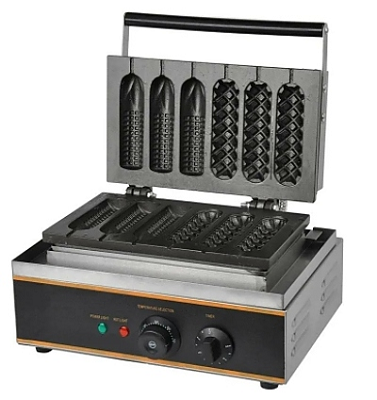 Вафельница для корн-догов AIRHOT WS-2 1.6 кВт 220В из нержавеющей стали, 140×40×15 мм