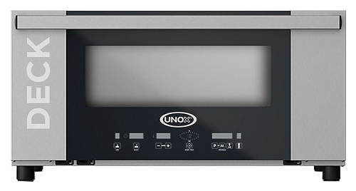 Печь подовая UNOX XEBDC-01EU-D 1 уровень 600×400 с пароувлажнением из нержавеющей стали, 860×880×400 мм